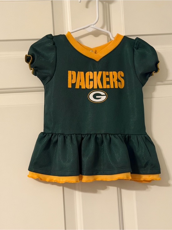 NFL Other - NFL Green and Gold Girls' Packers Peplum dress and diaper cover